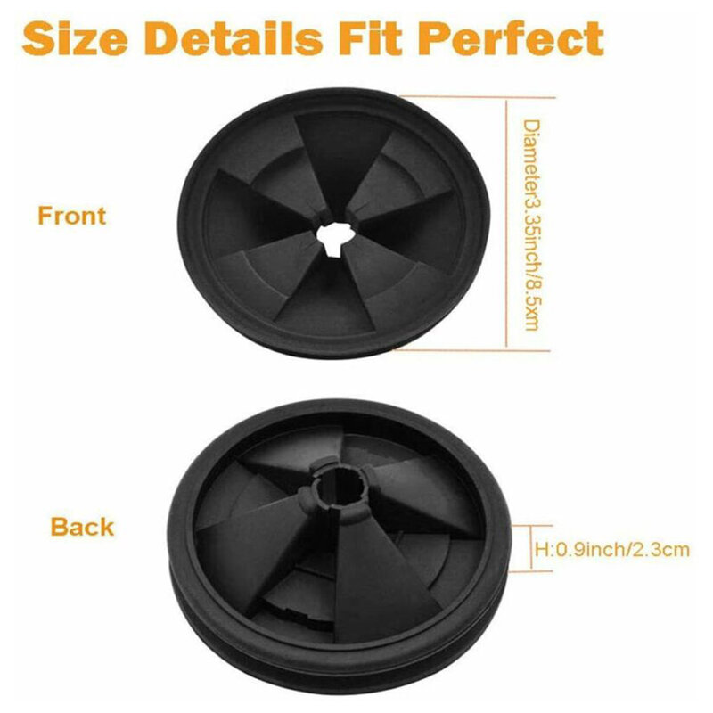 1Pc Kitchen Splash Guard Garbage Stopper Ring Cover For InSinkErator Black Rubber Food Waste Disposer Noise Cleaning Tools