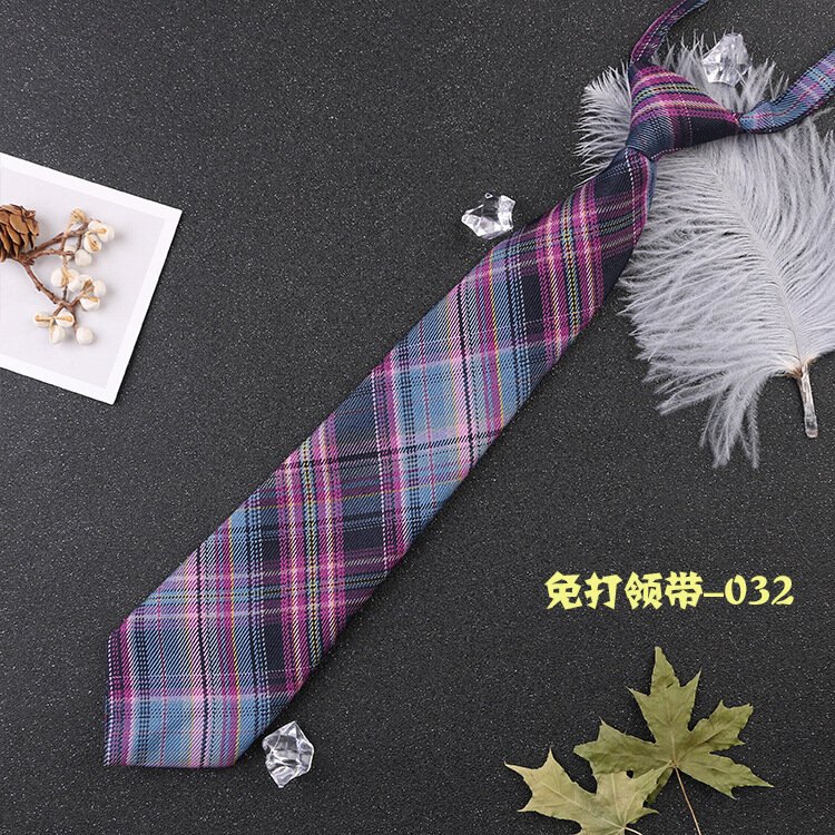 Cravates JK à carreaux pour femmes, style japonais, uniforme JK, mignon, olympiques de la présidence, doux, simple, paresseux, étudiant en hypothèque