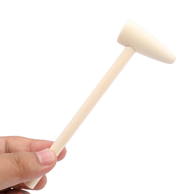 5/10Pcs MINI Wooden Hammer Mallet 140x43x19mm Crab Lobster Seafood Crackers Kids Toys Funny