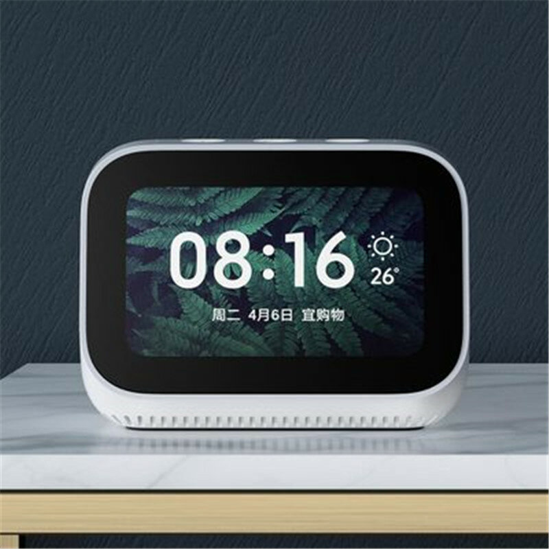 Original Xiaomi AI Face Touch Screen Bluetooth 5.0 Speaker Digital Display Alarm Clock WiFi Smart Connection