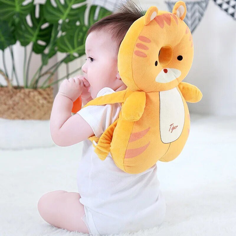 Poduszka antypoślizgowa dla niemowląt ochrona głowy poduszka miękka bawełniana głowa malucha poduszka ochrona tyłu poduszka bezpieczna dla dziecka