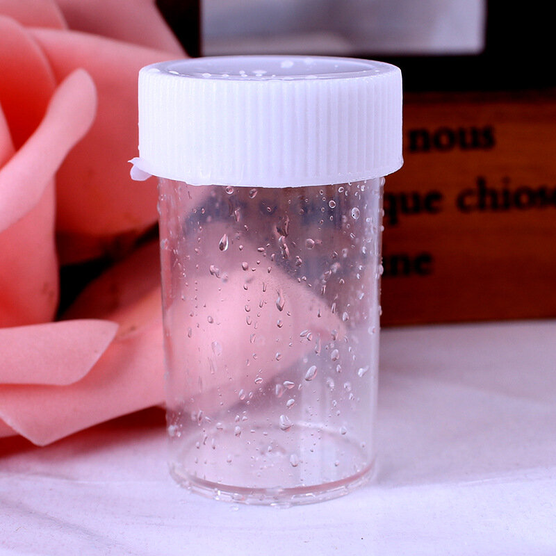 化粧品用の空のプラスチックジャー,丸い透明な容器,1個