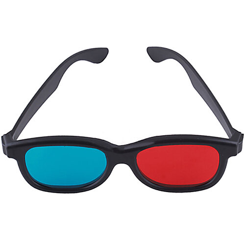 Nhẹ Glasse Đỏ Xanh Cyan Gọng Nhựa 3D Mắt Kính Anaglyph Phim Game DVD Nam Nữ Đảng Eyeglasse Phụ Kiện