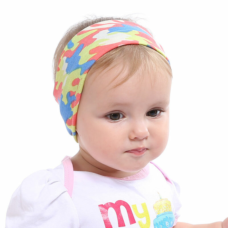 Tiara elástica de nylon para bebês, fita de cabeça, elástico de cor sólida, para meninas, acessórios de cabelo, orelhas de coelho