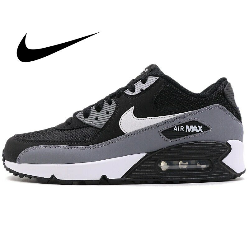 Original NIKE AIR MAX 90 ESSENTIAL Men's Running Shoes Comfortable Sport Outdoor Sneakers Athletic Designer Footwear AJ1285-018