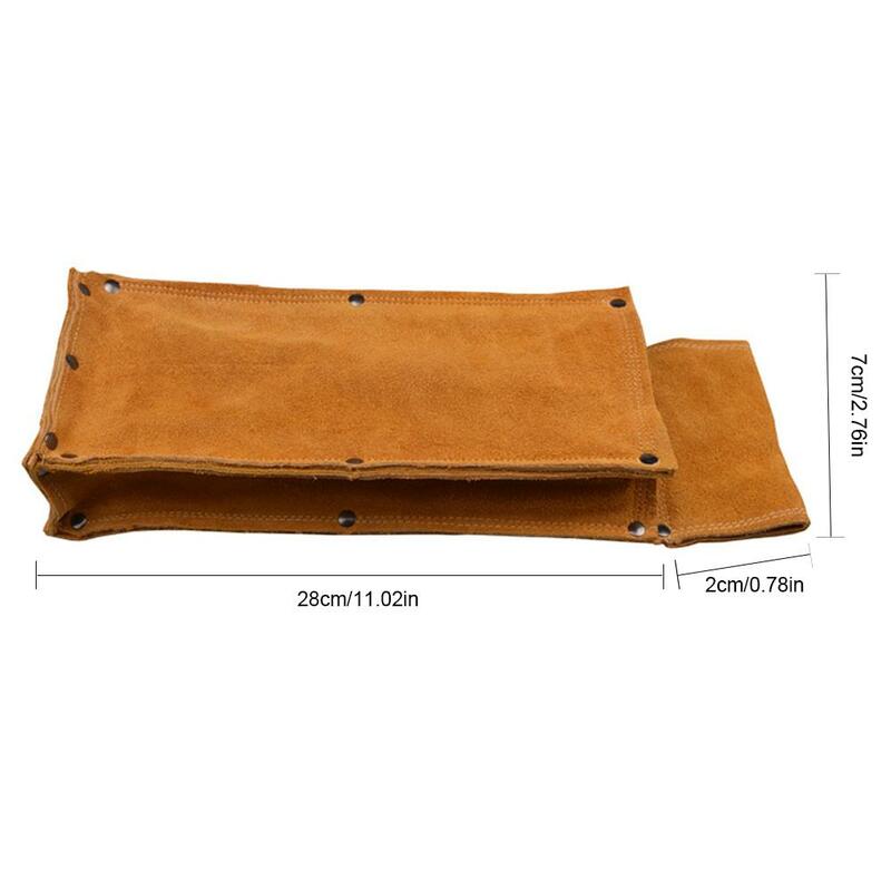 Kit borsa per asta di saldatura supporto per elettrodo borsa per asta di saldatura borsa per Hardware in pelle di vacchetta ignifuga #30