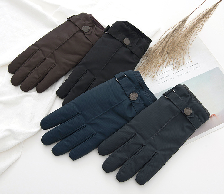 Gants à écran tactile imperméables et résistants à l'usure gants de vélo pour hommes à tous les doigts automne et hiver