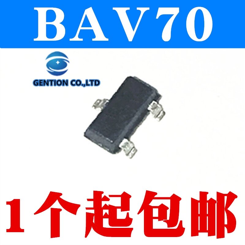 Triodo en vivo BAV70 SOT-23, A4, A4T, A4W, disponible, 100%, nuevo y original, 10 Uds.
