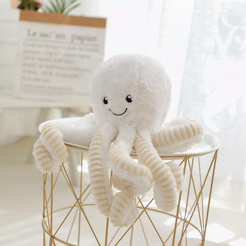 1Pc 18-80ซม.น่ารักจำลอง Octopus จี้ Plush Boneka Mainan นุ่มสัตว์ตกแต่งบ้านน่ารักตุ๊กตาสัตว์ xmas ของขวัญ