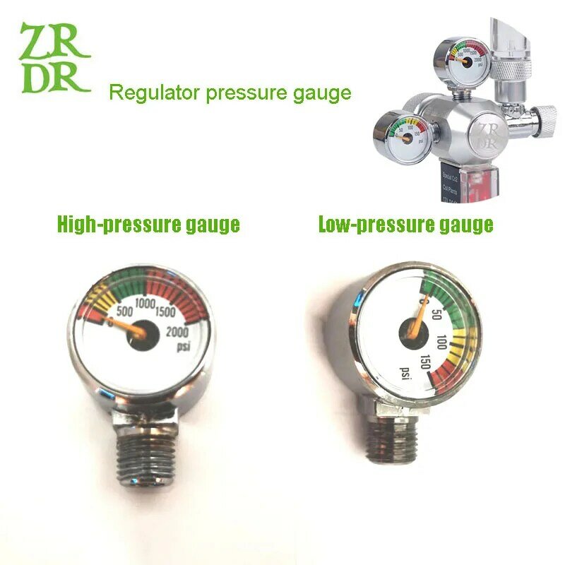 ZRDR 액세서리 압력 게이지 시리즈 레귤레이터 발전기 압력 표시기, CO2 액세서리 게이지 시리즈