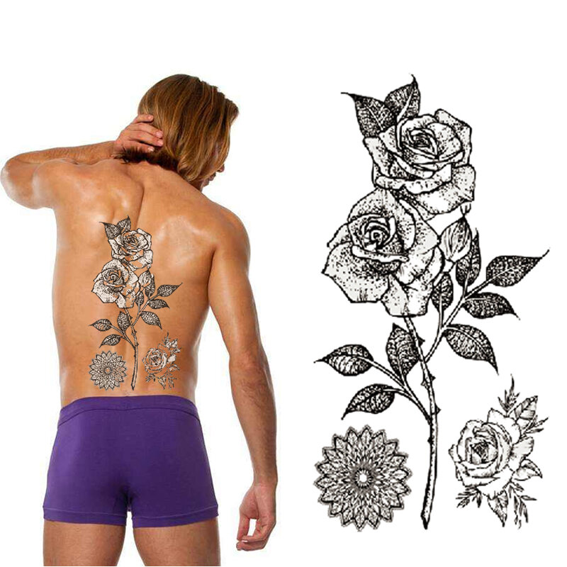 Moda mała świeża wodoodporna tymczasowa naklejka tatuaż mały człowiek kobiety dzieci sztuczny tatuaż naklejki tatuaże do ciała noga ramię T025-048