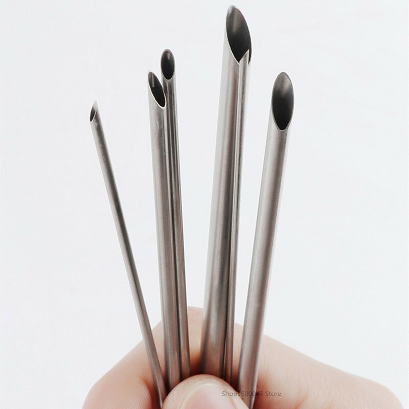 6 Pieces/set of Stainless Steel Hole Puncher Carving Sculpture Modeling Pottery Cutting and Punching Ceramic Polymer Clay Tools