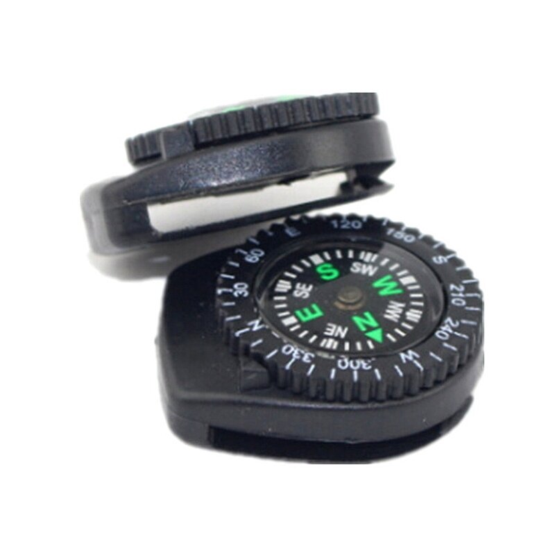 Mini bússola portátil, pulseira de relógio deslizante, navegação por bússola, acampamento, pulseira de relógio bussola