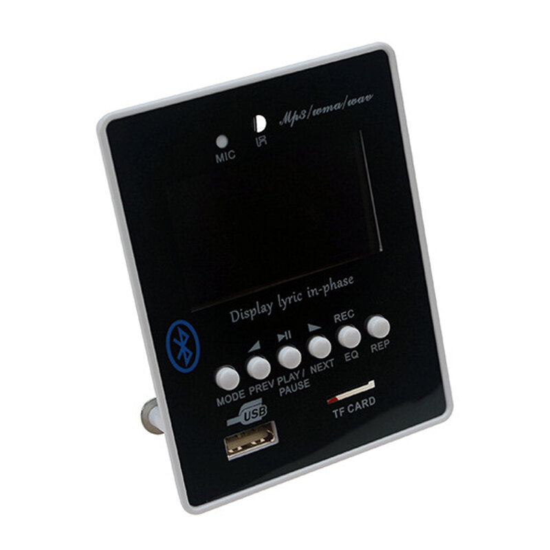 AMS-MP3 odtwarzacz TF karta USB moduł dekodera DC 12V WAV bezstratna płyta dekodująca Bluetooth niebieska dioda LED Radio FM zestaw samochodowy do wzmacniacza