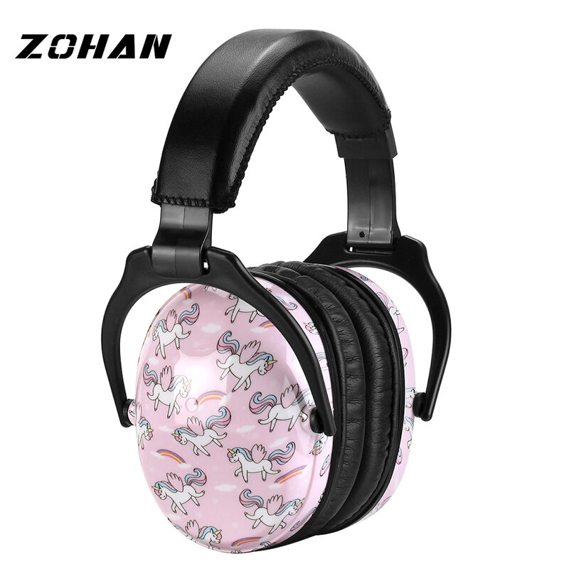 ZOHAN Ear Protector Passive Earmuffs NRR22DB Anti-noise Reduction hip-hop Safety Ear Muffs for kid girls boys