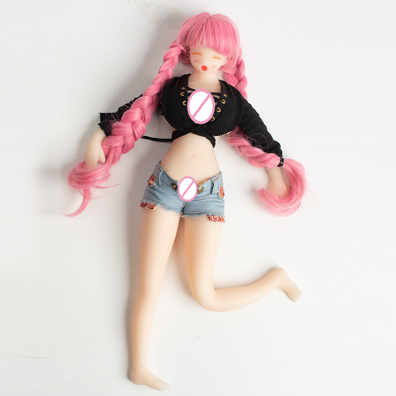 Płynny silikon Mini lalka dmuchana duże piersi realistyczne pochwy realistyczne cipki miłość Sexy Doll erotyczne dorosłych seks-zabawka dla mężczyzn masturbacja