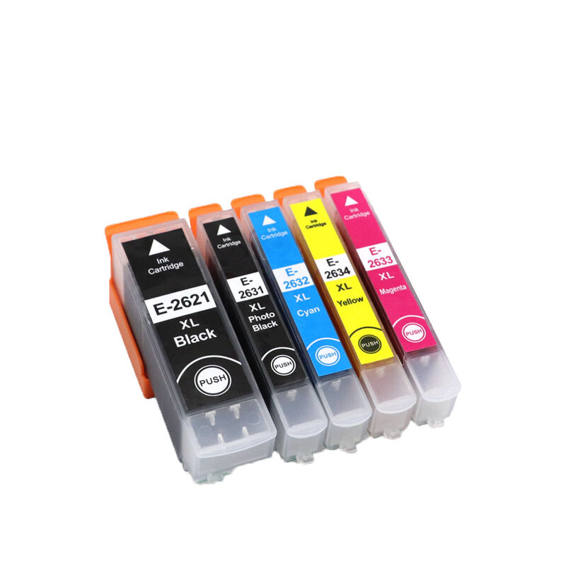 Cartucho de tinta Compatible con impresora Epson, T2621 26XL, XP510, XP520, XP600, XP605, XP615, XP620, XP625, XP710, XP720, XP800, XP810, XP820