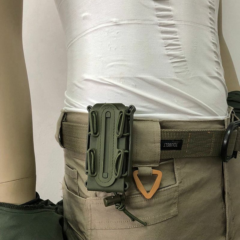 Bolsas ajustables de concha suave para revistas, bolsa táctica Molle de 9Mm, Clip de cinturón militar, bolsa de plástico