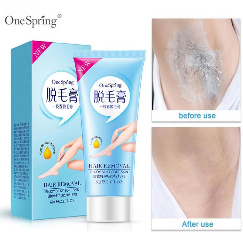 Painless Herbal Hair Removal Cream, removes underarm leg hair, body care, shrinks pores gently and does not irritate