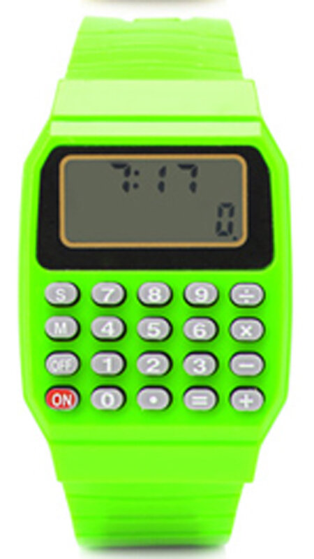子供用時計,多機能電子腕時計,クリエイティブボタン計算機,LEDデジタル時計,2023