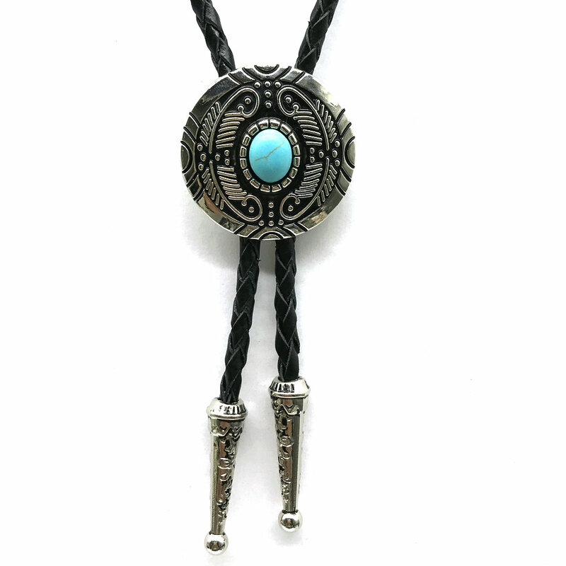 New bolo tie Natural stone  patterned men's casual tie and bow tie
