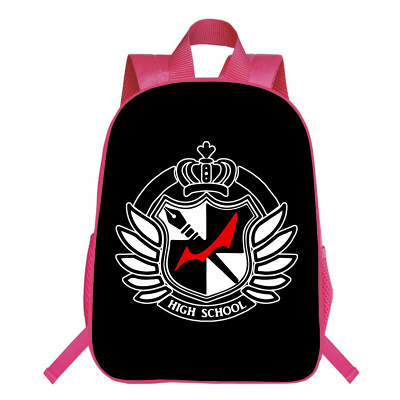 Mochila danganronpa de monokuma unissex, mochila escolar diária para laptop, para meninos e meninas, bolsa de viagem para cosplay de desenhos animados