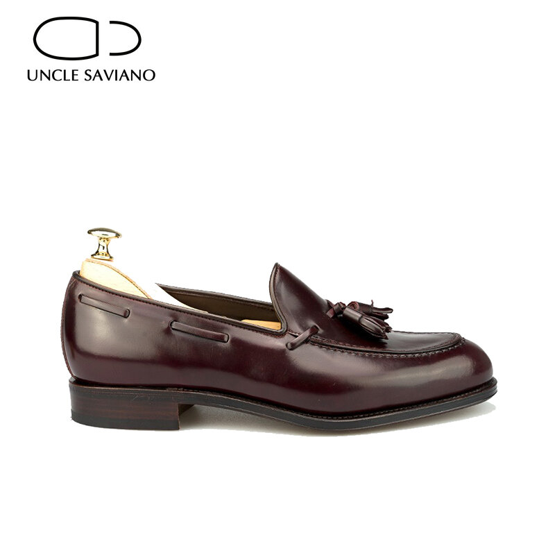 Tio saviano mocassins estilo moda sapatos festa original designer de alta qualidade couro genuíno negócios sapatos artesanais para homem