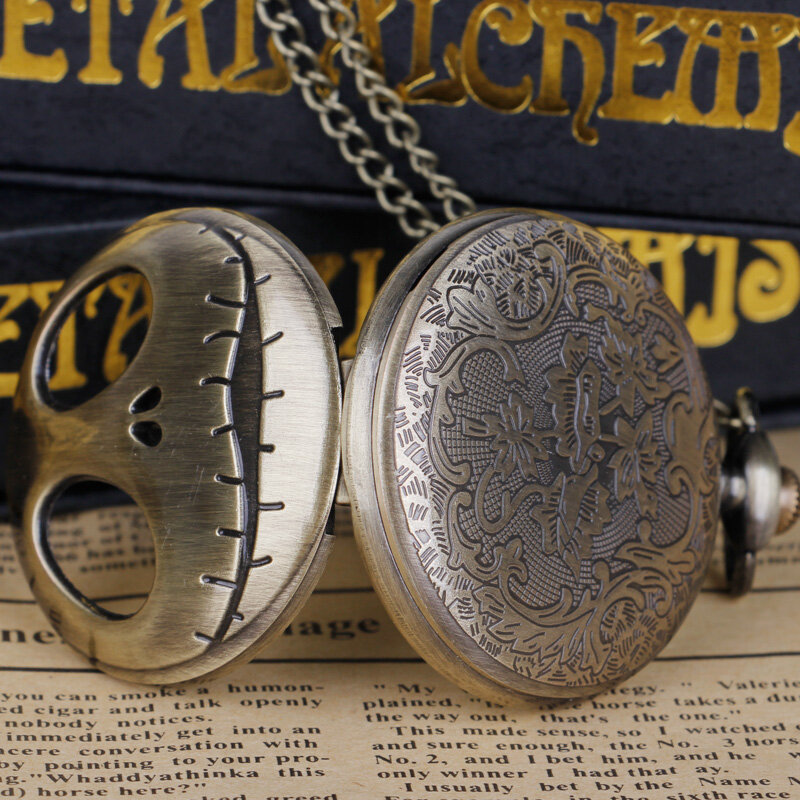 Beliebte exquisite Taschenuhr Steampunk Halskette Quarz Taschenuhren Herren mit Kette Herren