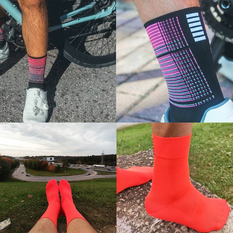 YKYWBIKE Sport Racing Radfahren Socken Professionelle Marke Sport Socken Atmungsaktiv Road Fahrrad Socken Männer und Frauen Im Freien 9 farbe