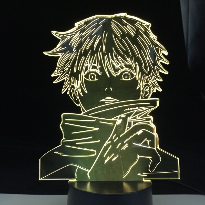 Satoru Gojo Licht Jujutsu Kaisen Led Nacht Licht für Geburtstag Geschenk Jujutsu Kaisen Nachtlicht Anime Lampe Wohnkultur 3D LED lampe