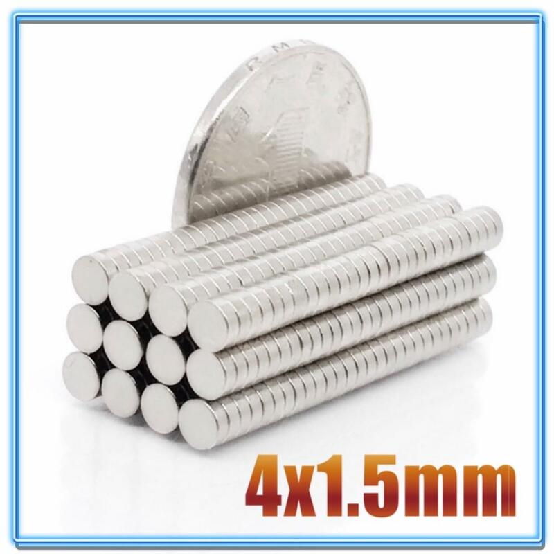 100 ~ 500 sztuk Mini małe N35 okrągły magnes 4x1 4x1.5 4x2 4x3 4x10 neodymowy magnes stały neodymowy Super silny potężne magnesy 4*2