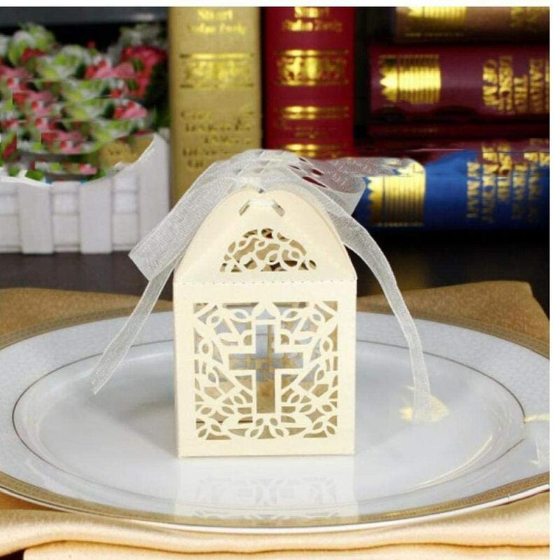 Bonbonnières/boîtes à dragées Musuntas en forme de cage à oiseaux Pour mariages, baptêmes, décoration de onglets, Lot de 50