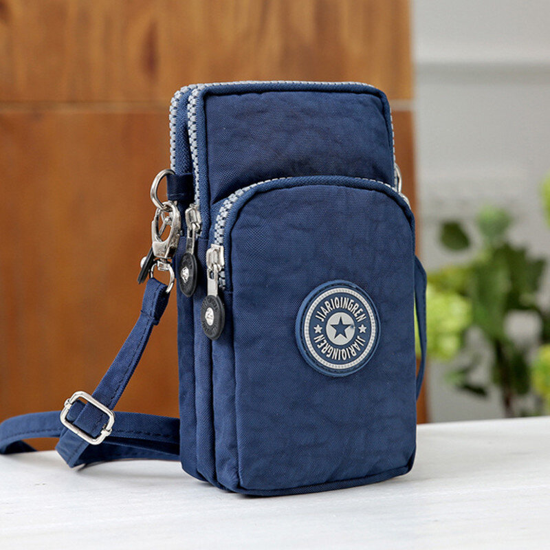 女性用の小さなナイロン製携帯電話バッグ,女性用の財布,携帯電話の財布,新しい2021