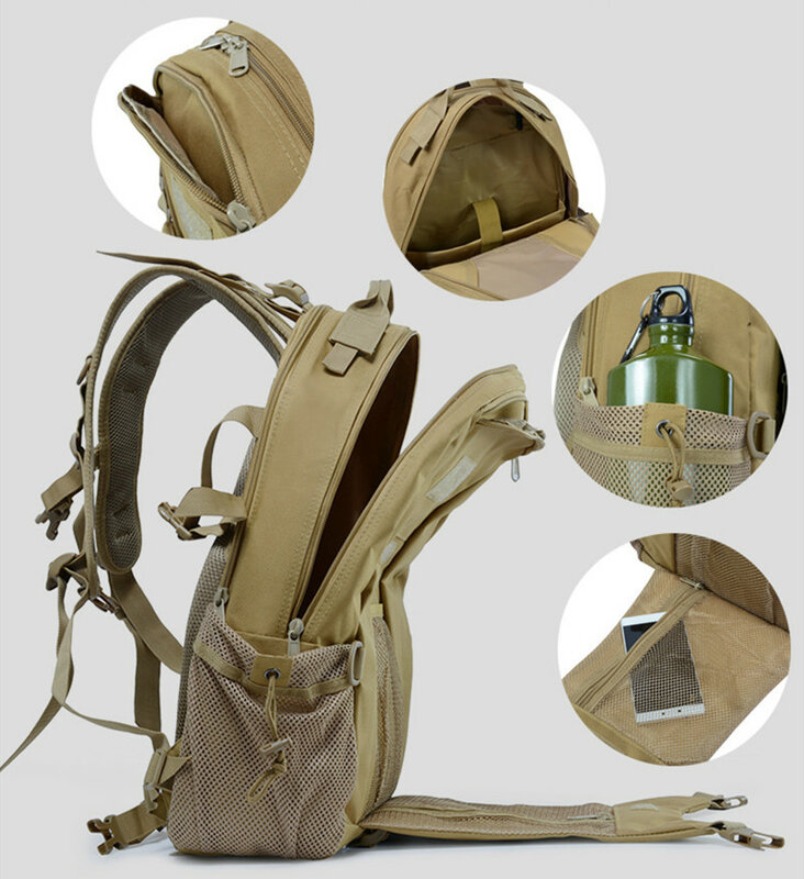 Новинка 2024, военный рюкзак для кемпинга на открытом воздухе 900D, спортивный рюкзак из ткани Оксфорд, водонепроницаемый рюкзак для походов, пешего туризма, охоты, рыбалки