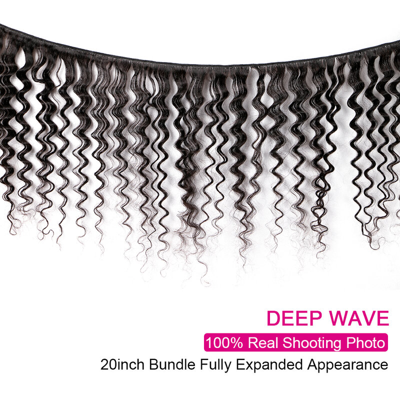 Amanda Deep Wave บราซิล Virgin Hair Bundles 10-30 "100% Virgin มนุษย์ผมสานธรรมชาติสี bleached #613