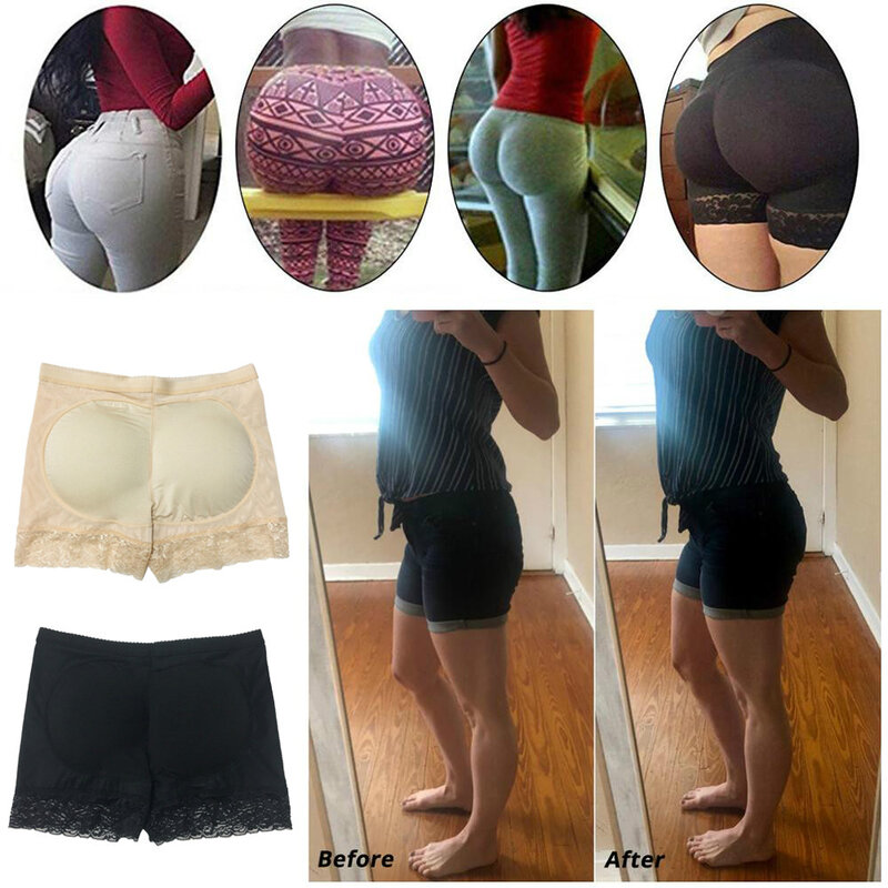 Sous-vêtements rembourrés pour femmes, lève-fesses, rehausseur de hanche, vêtements en saillie, pantalon à angle plat, fesses complètes, fausses fesses