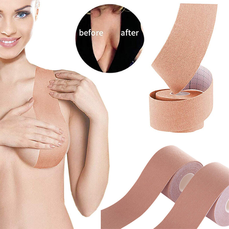 1 Roll 4M Boob Tape Women Breast Nipple Covers Push Up Bra Body Invisible Breast Lift Tape Adhesive Bras Intimates Sexy Bralette