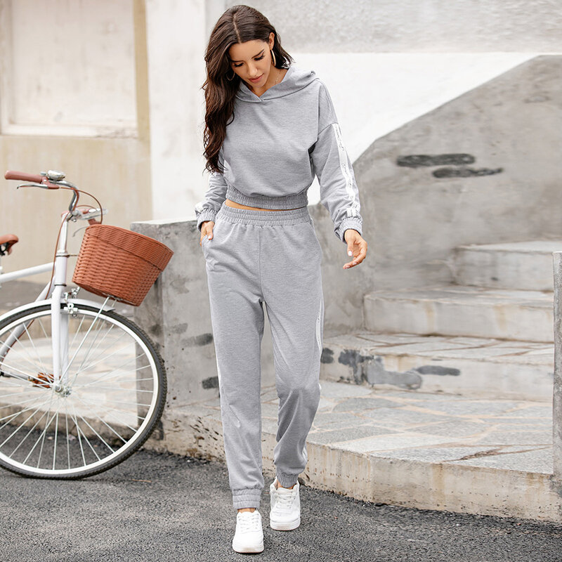 Diiwii Female Winter Tracksuit for Women Joggers  Hooded Sweatshirt Pants Sweat Suits Matching Set Clothing Sportwear Outfits