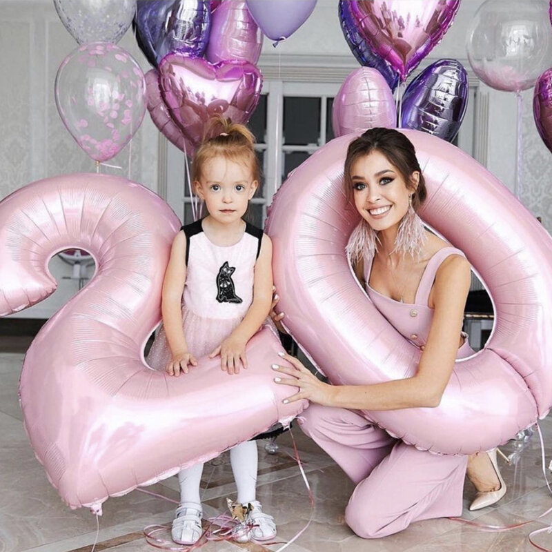 Balões de hélio para festa de aniversário, com 32 e 40 polegadas, para decoração infantil, brinquedo, para casamento
