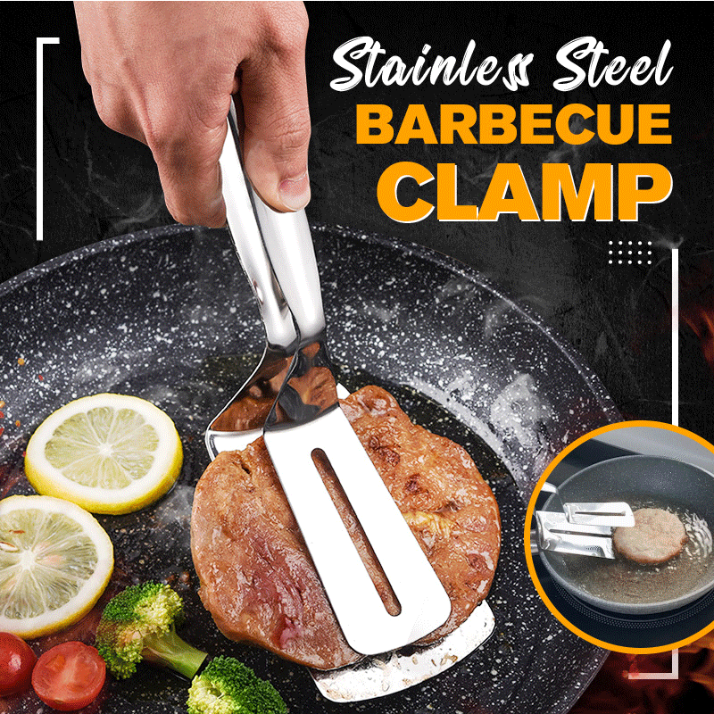 Stainless steel flip clips Buffet cooking tools Meat salad bread serving clips Barbecue kitchen parts Kitchen cooking utensils