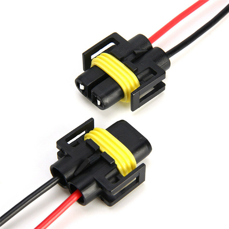 2 sztuk H8 H9 H11 kable w wiązce gniazdo złącze przewodu samochodowego przewód Plug Adapter do światła przeciwmgielne reflektor żarówka