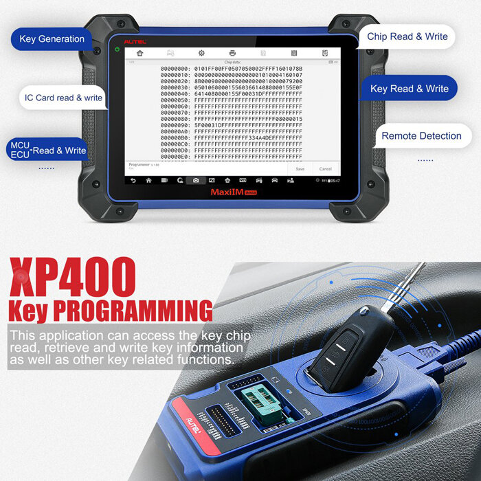 Autel XP400 Schlüssel und Chip Programmierer Arbeit mit Autel MaxiIM IM608/IM508