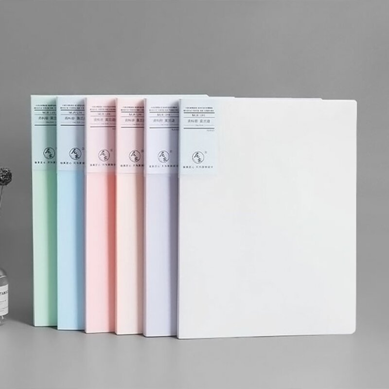 Hx6a a4 display book 20/40/80/100 páginas transparente inserir arquivo pasta documento saco de armazenamento material escolar escritório