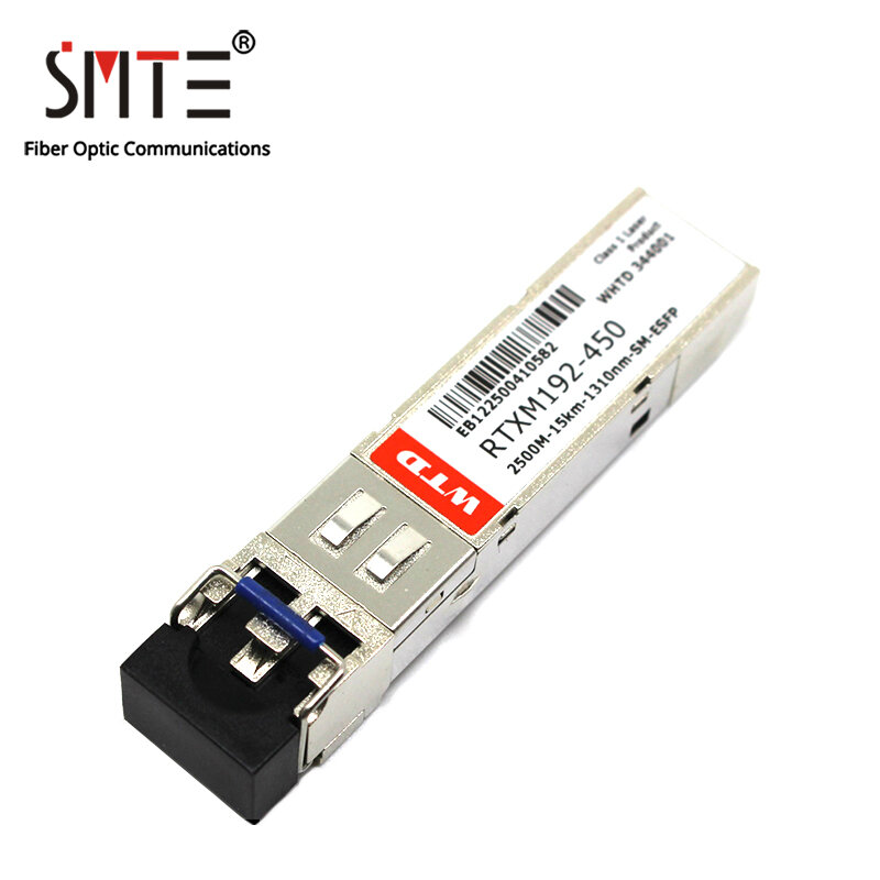 WTD RTXM192-450 2.488G-1310nm-15KM-SM-ESFP واحدة-وضع SFP الألياف البصرية الإرسال والاستقبال
