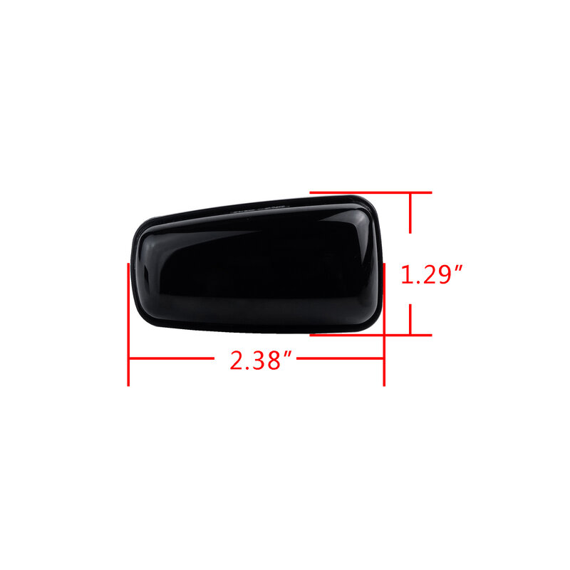 ANGRONG-Luz LED negra ahumada, repetidor lateral para Peugeot 106, 306, 406, 806, Expert, 2 unidades