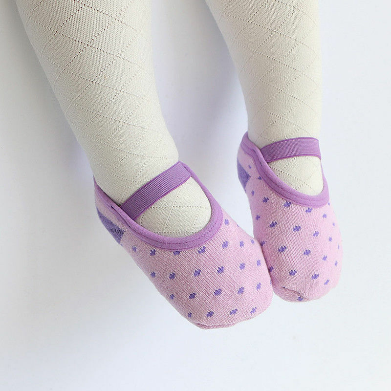 Calcetines de algodón antideslizantes para bebé, niño y niña, medias con dibujos animados, zapatos para primeros pasos
