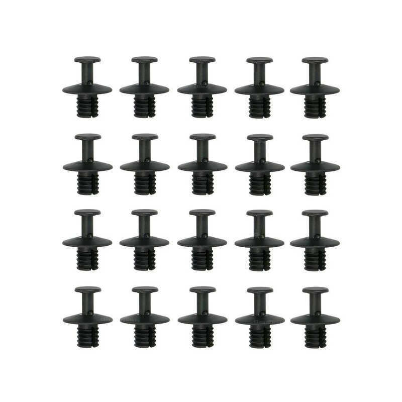CloudFireGlory 20Pcs Nylon Cowl Grille&Fuel Tank Strap Push-Type Retainer Clips Black 16136753087 For BMW For Mini-Cooper 15-07