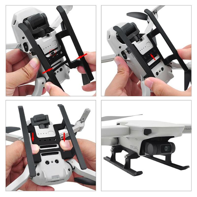 Suporte de trem de pouso estendido, suporte protetor de perna, suporte para mavic mini drone, acessórios