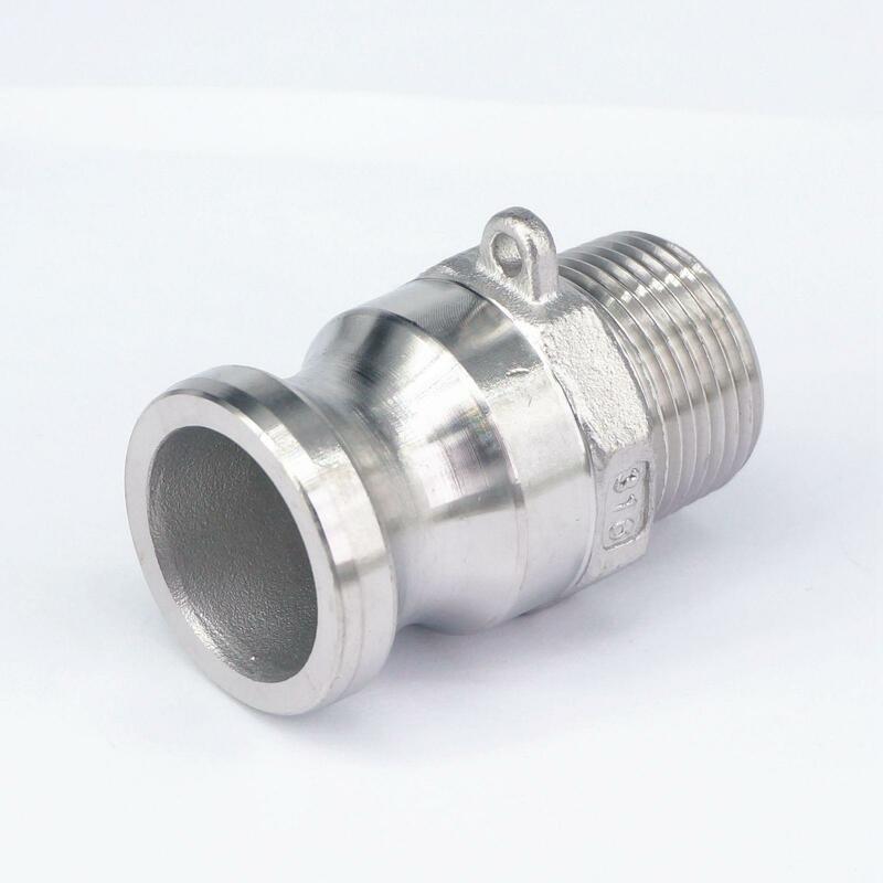 3/4" BSP Male Thread 304 Stainless Steel Type F Plug Camlock Fitting Cam and Groove Coupling