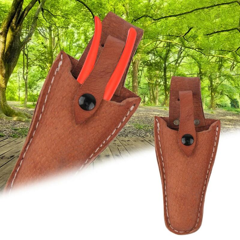 Scissors Cover Leather Hardware Storage Bag Fruit Branch Scissors Protective Cover Suitable for Gardening Shears
